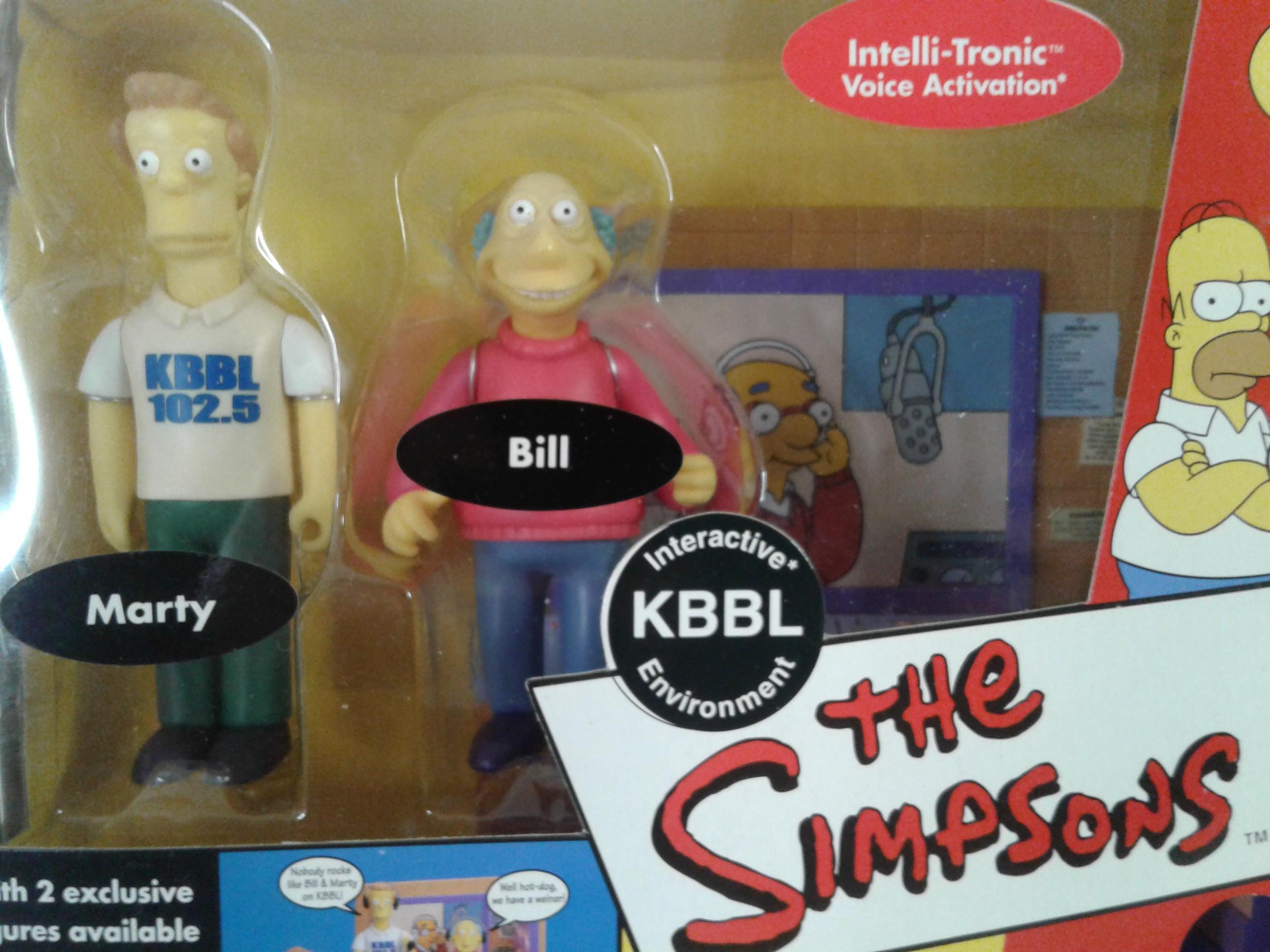Playmates the Simpsons: KBBL Bill & Marty World of Springfield