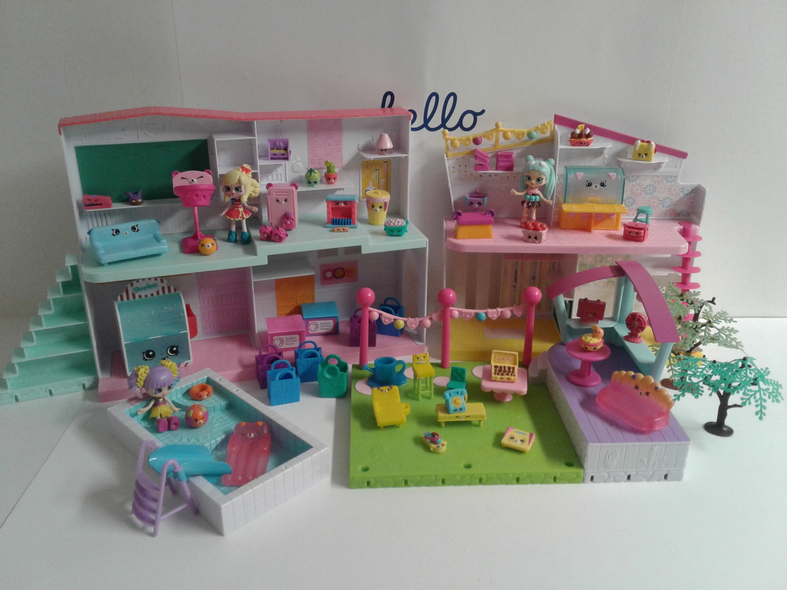 SHOPKINS DOLL HAPPY Place DOLLHOUSE House FURNITURE Pet Shoppies