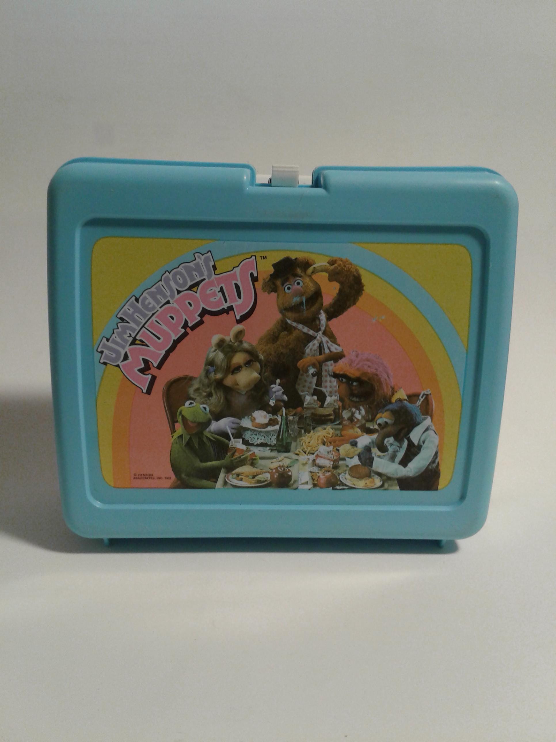 Jim Henson's Muppets Plastic Lunch Bag Vintage 1982 Henson