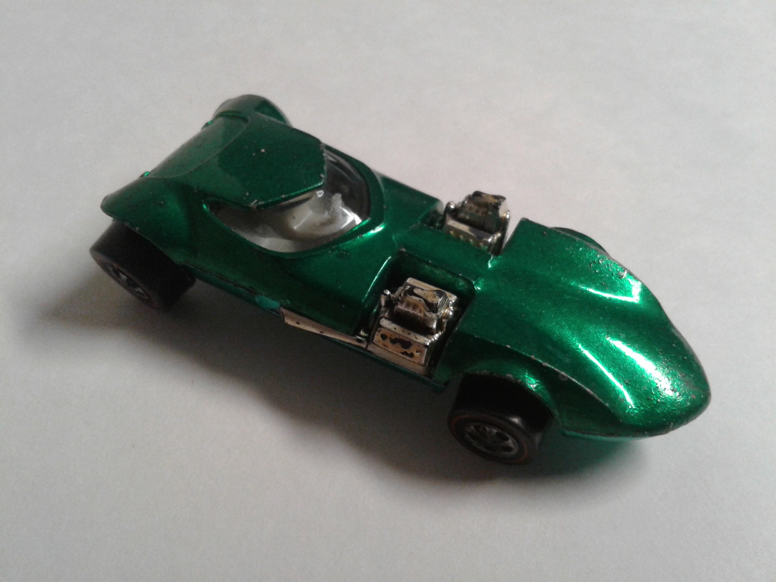 Vintage 1968 Hot Wheels Red Line Green Twinmill Diecast