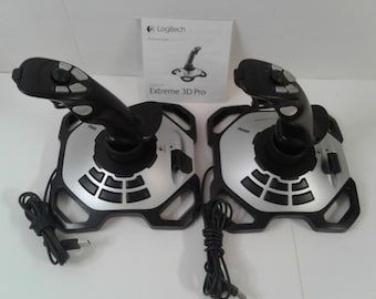 Lote de 2 joysticks USB para PC LOGITECH Extreme 3D Pro (modelo 863225-1000)