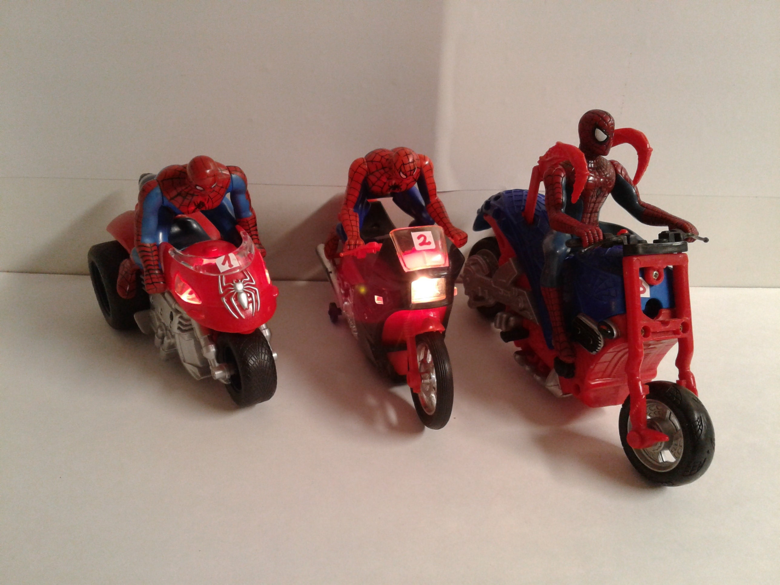 Spiderman motorcycle toy sale