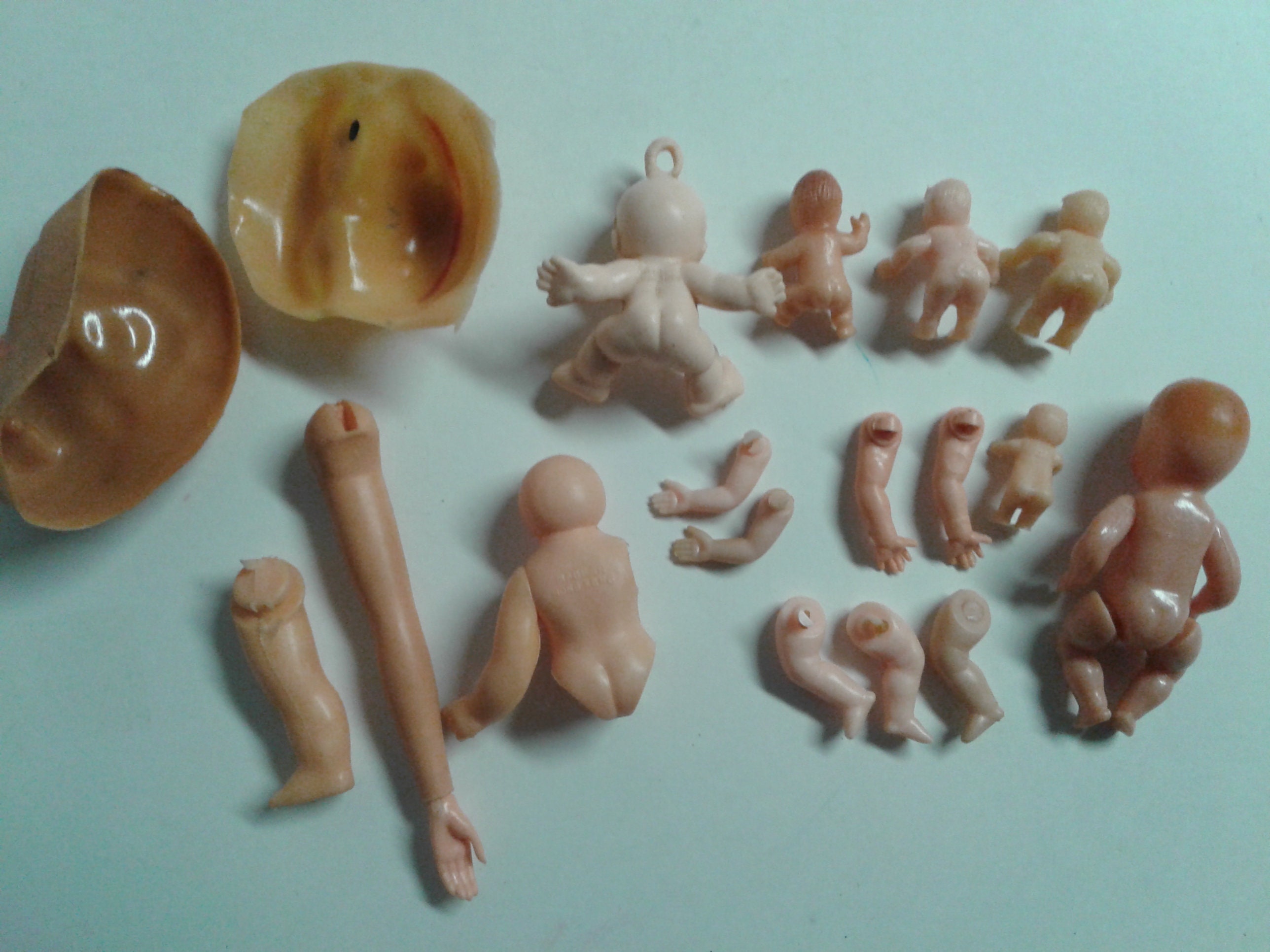 Lot Of Vintage Mixed Miniature Baby Dolls And Doll Parts For Etsy