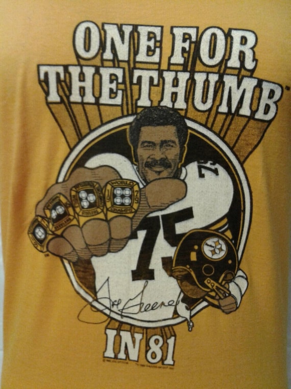 1981 Pittsburgh Steelers JOE GREENE One for the Thumb in 81 T