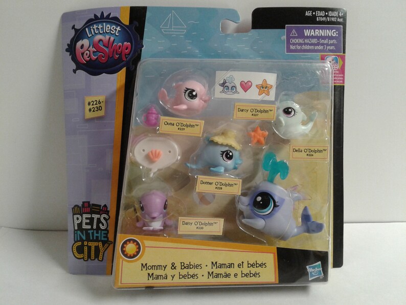 Littlest Pet Shop Pets In The City 226 230 Mommy Babies Etsy