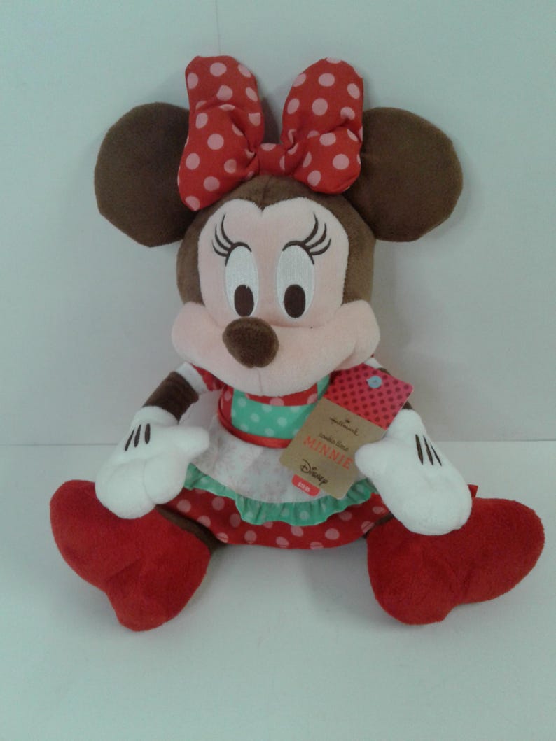 Hallmark Disney Minnie Mouse Cookie Time 13 Inch Plush Stuffed Animal image 5