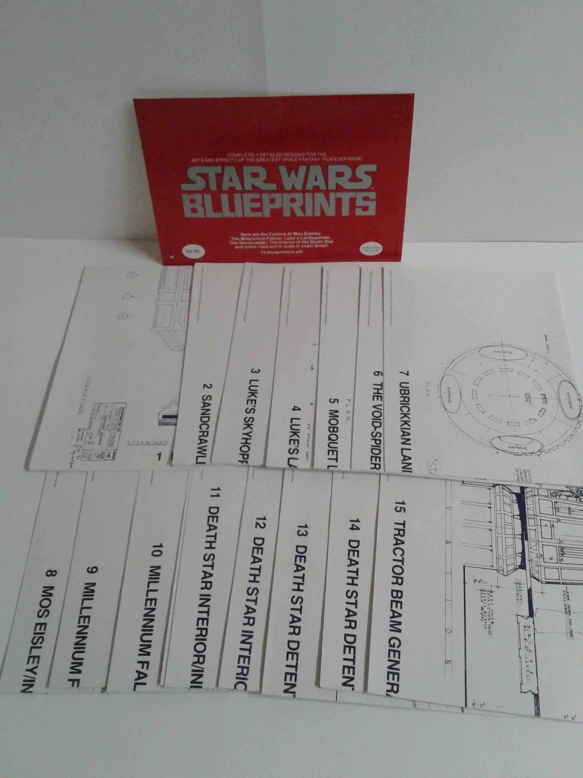 Star Wars Blueprints Vintage 1977 Complete Set of 15 - Etsy
