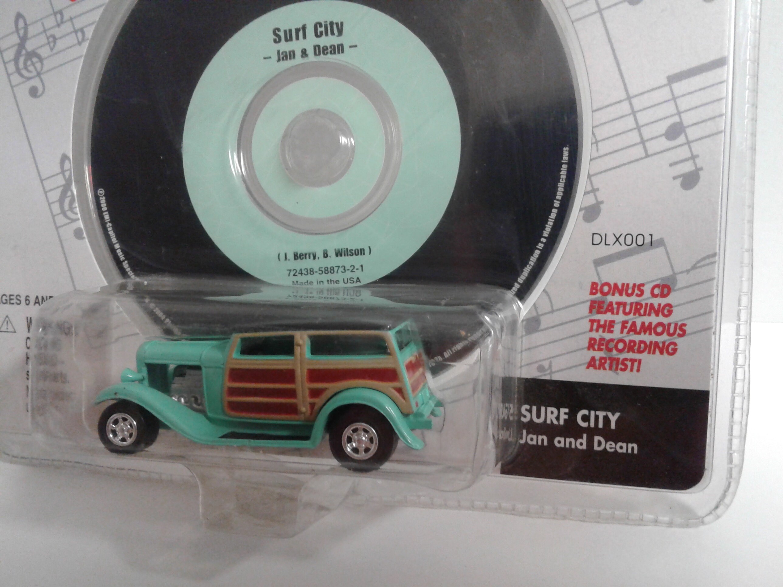 JOHNNY LIGHTNING Rock'n' Rollers Surf City '45 Ford Woodie