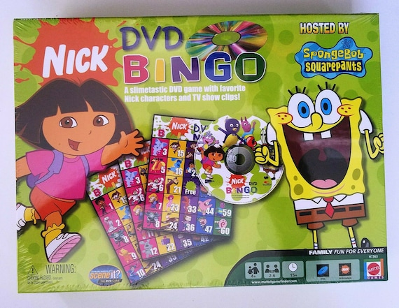 Nick DVD Bingo Hosted by Spongebob Squarepants Nickelodeon | Etsy Canada