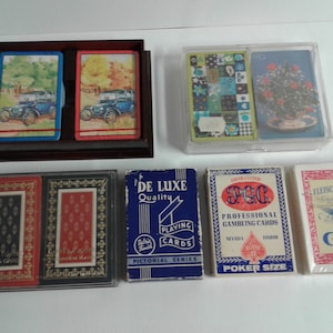 Lot Of 9 Deck Of Vintage And Modern Playing Cards