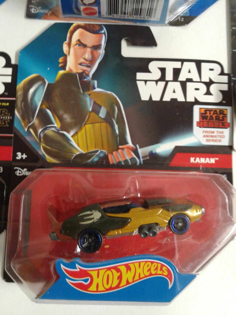 Lot of 5 Mattel 2014 NIP Disney\u2019s STAR WARS Hot-Wheels Cars 1:64 Scale