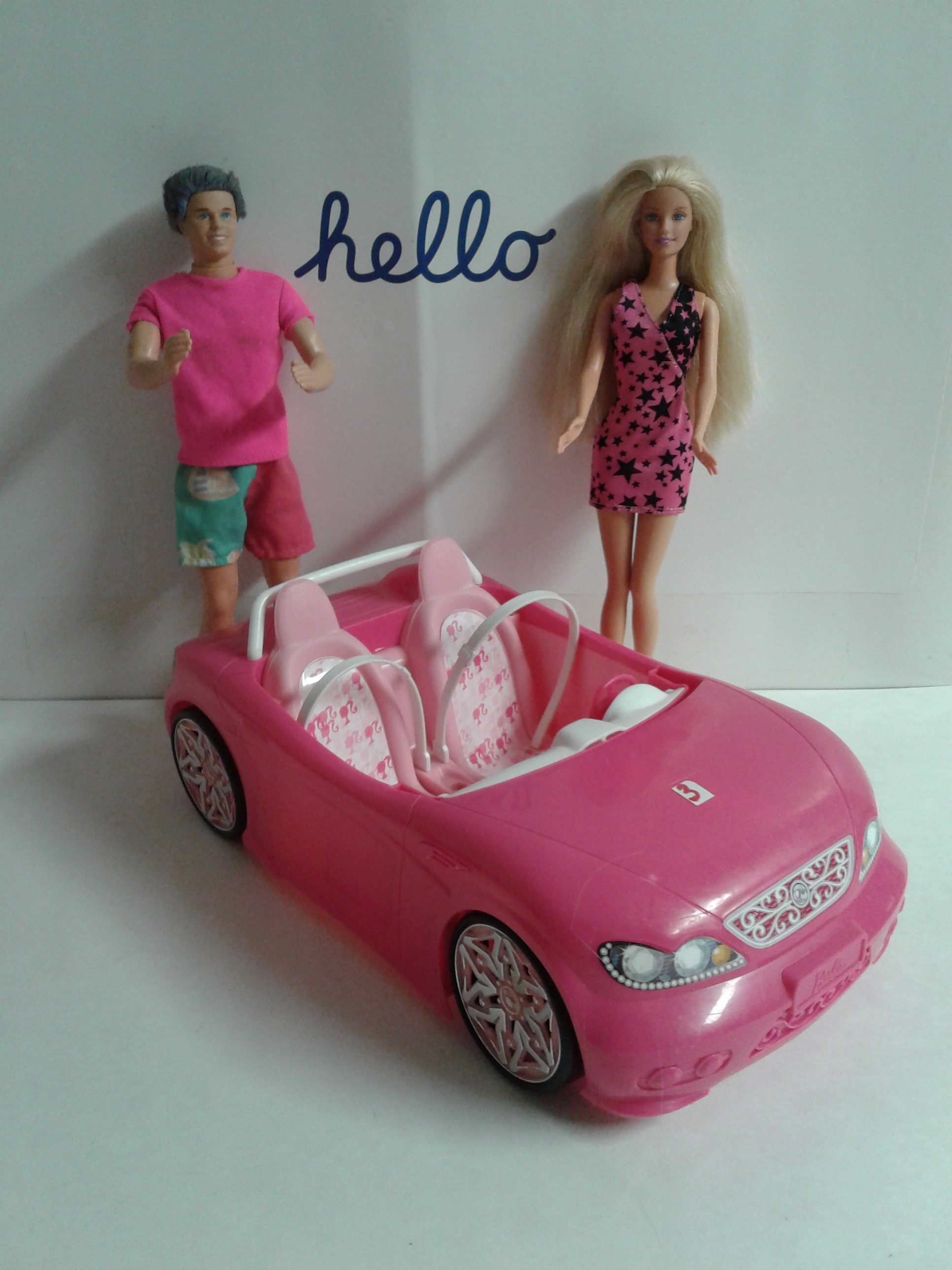 You Choose Barbie Convertible Car Car With Dolls Lot 2 Etsy Canada