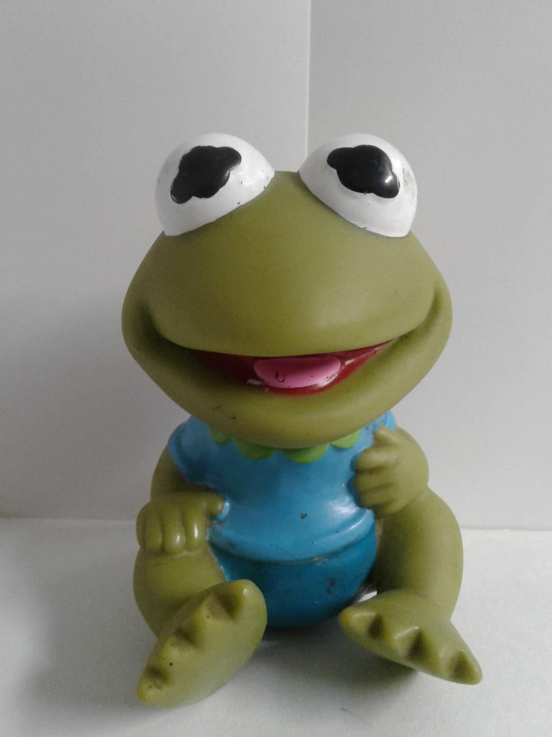 カーミットフロッグ Kermit The Frog Muppet Babies PVC Figure Toy Vintage Hasbro 1984