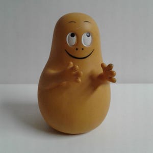 Vintage 1976 Barbapapa Shmoo Yellow Doll Squeaky Toy Annette Tison