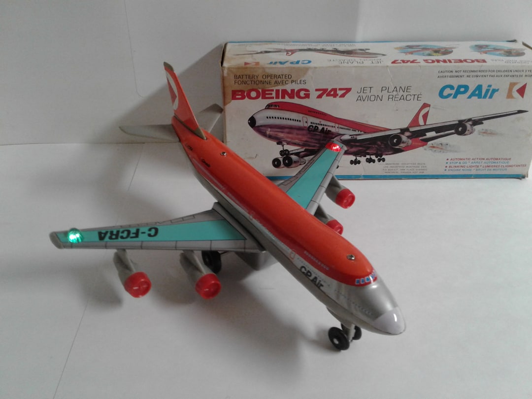 ブリキ製 ボーイング747 ヴィンテージ ボーイング 747 CP エアジェット機 ブリキおもちゃ