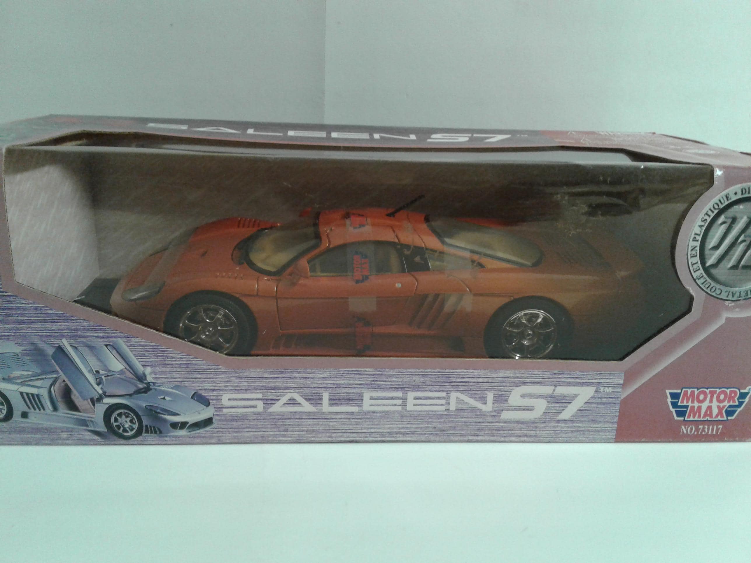 MOTOR MAX NO. 73117 Saleen S7 Orange/copper Diecast/metal 1:18