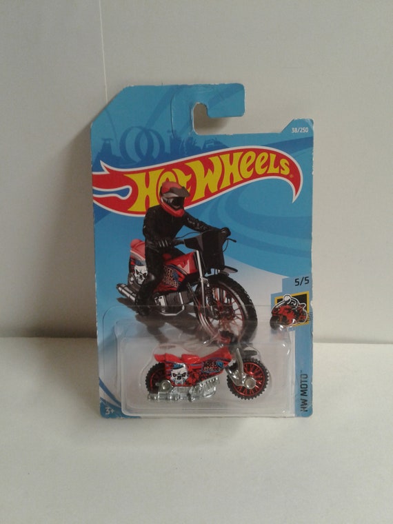 Hot Wheels Moto Noir Hammer Sled Avec Figurine - Mattel - Motorcycle