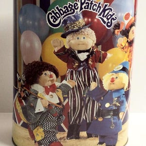 Vintage Rare Cabbage Patch Kids Cheinco Collector's Metal Trashcan