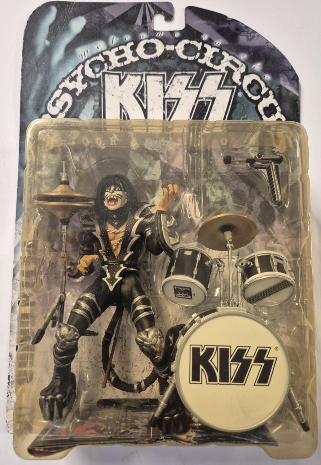 KISS Psycho Circus Peter Criss Catman Action Figure/drum Set 1994