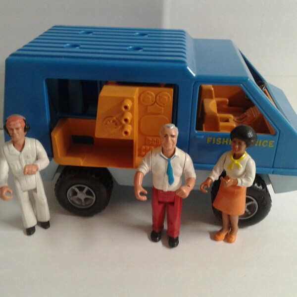 Vintage Fisher Price Adventure Tv Team People Etsy