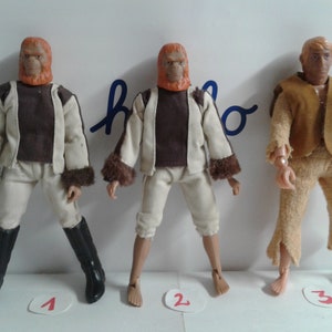 PLANET OF THE APES フィギュア3体セット。 Rise of the Planet of the Apes Caesar Koba Luca Maurice Figure PVC