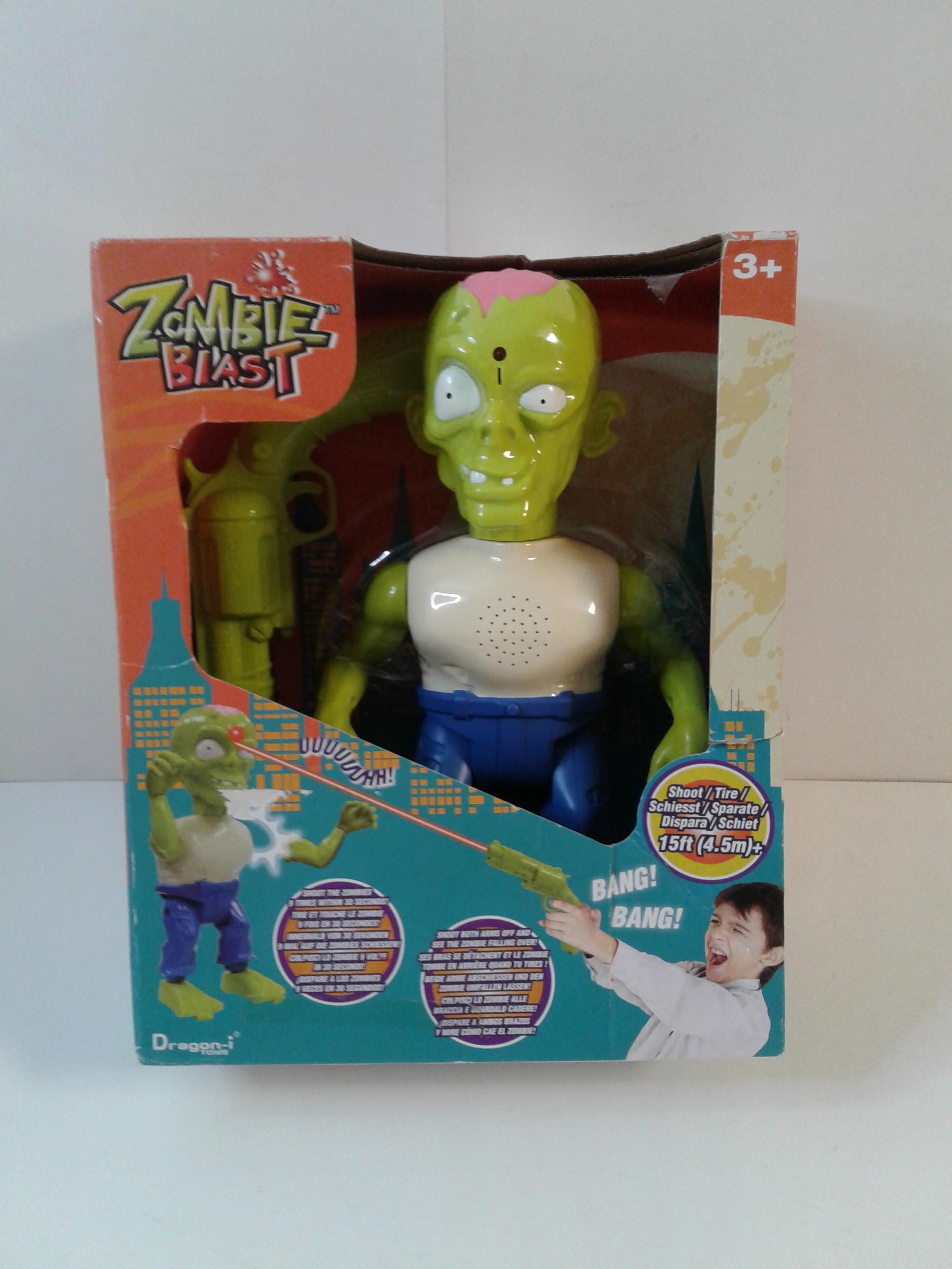 ZOMBIE BLAST Dragon-i Toys Infrared Target Shooting Game Gunshot