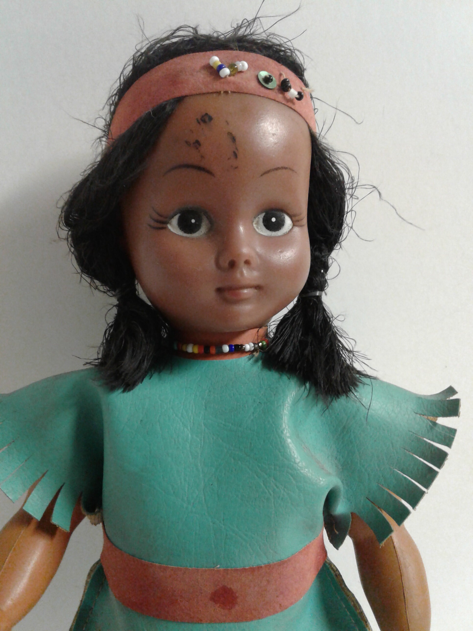 Vintage Native American Indian Girl Doll 11 Inch Etsy UK