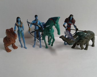 Lote de 6 Figuras de Plástico de la Película Avatar - Animales y Figuras de Acción