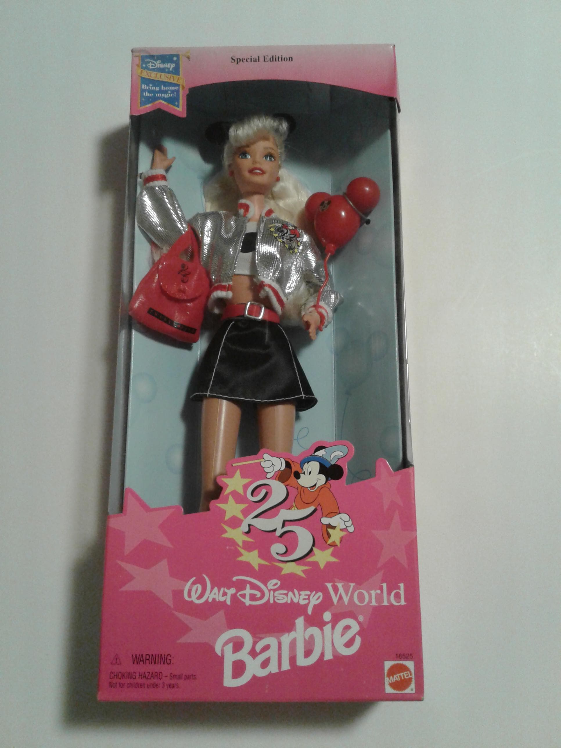 Walt Disney 25th Anniversary Barbie Doll #16525 Special Edition