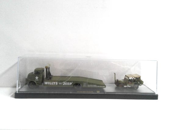 M2 Machines Chase Auto Haulers 1958 Dodge COE & 1944 Jeep MB 1:64