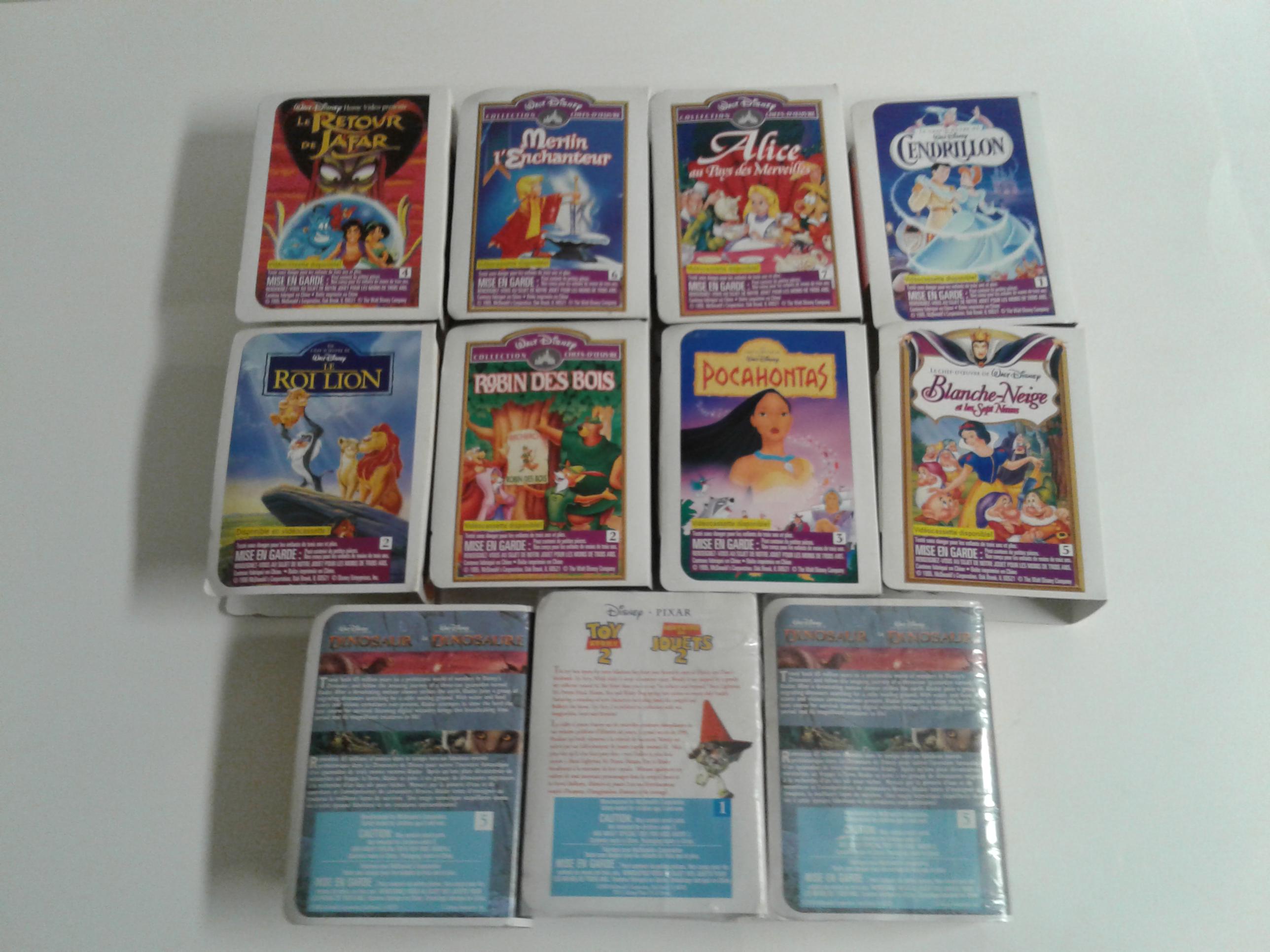 Disney Masterpiece Collection VHS Box Toy Mcdonald's Happy Meal