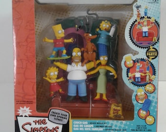 Mcfarlane the Simpsons Deluxe Boxed Set Family Couch Gag Action Mcfarlane the Simpsons Deluxe Boxed Set Family Couch Gag Action