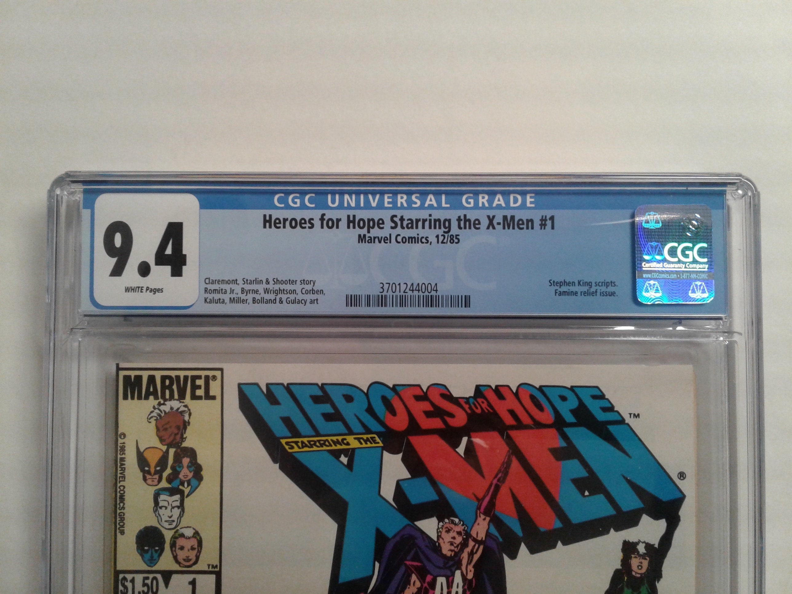 Heroes for Hope Starring X-men #1 1985 CGC 9.4 Famine Relief Issue
