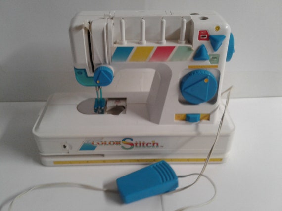 Vintage Color Stitch Children SEWING MACHINE Kids Toys for Parts