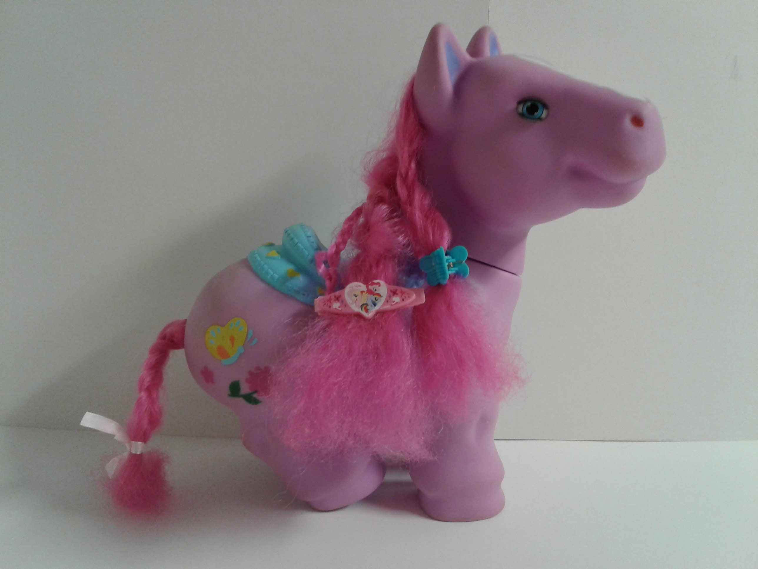 My Little Pony Large Size Pink Pony With Blue Saddle Etsy