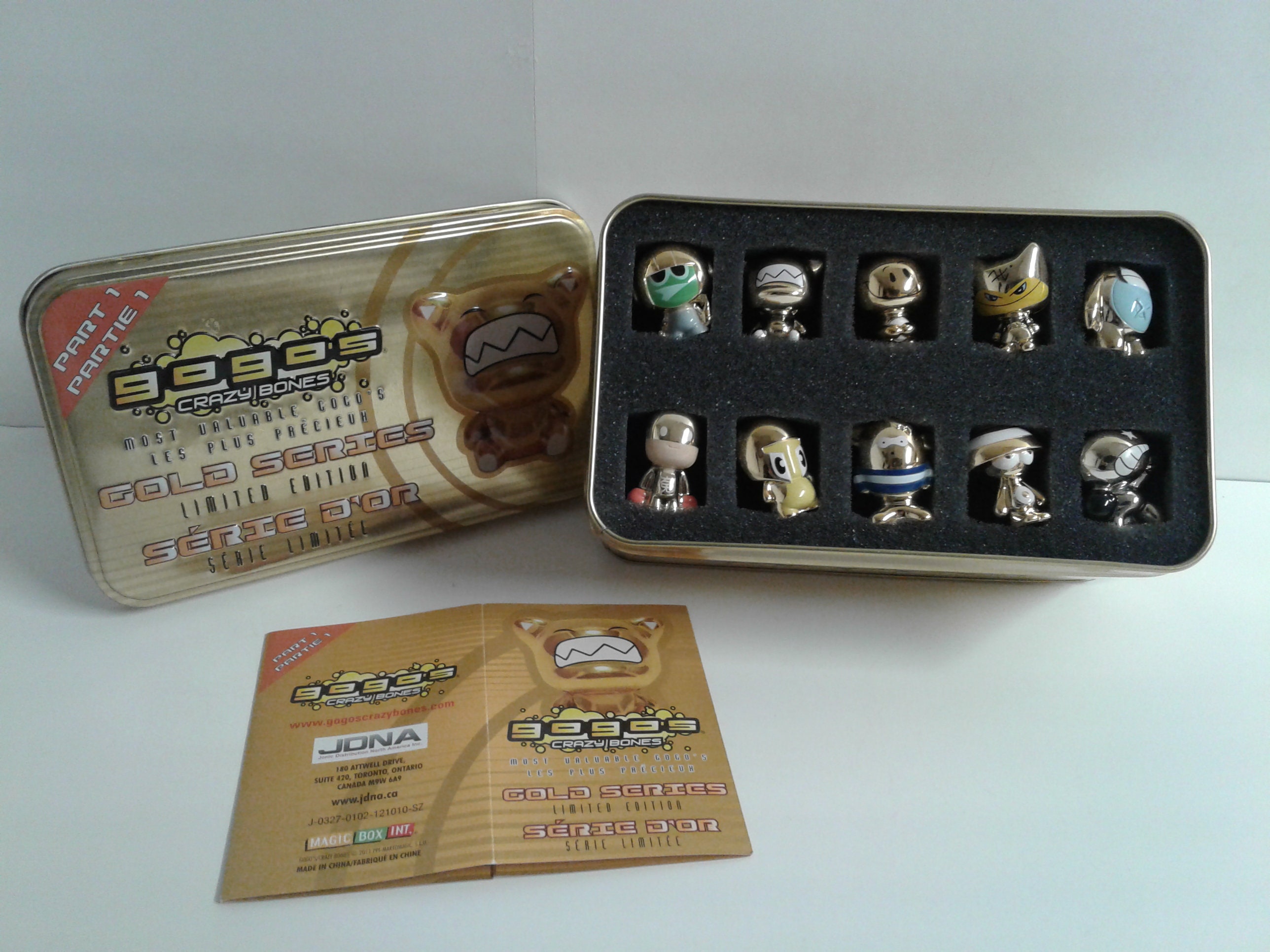 Gogo's Crazy Bones Gold Series Limited Edition Part 1 Tin - Etsy