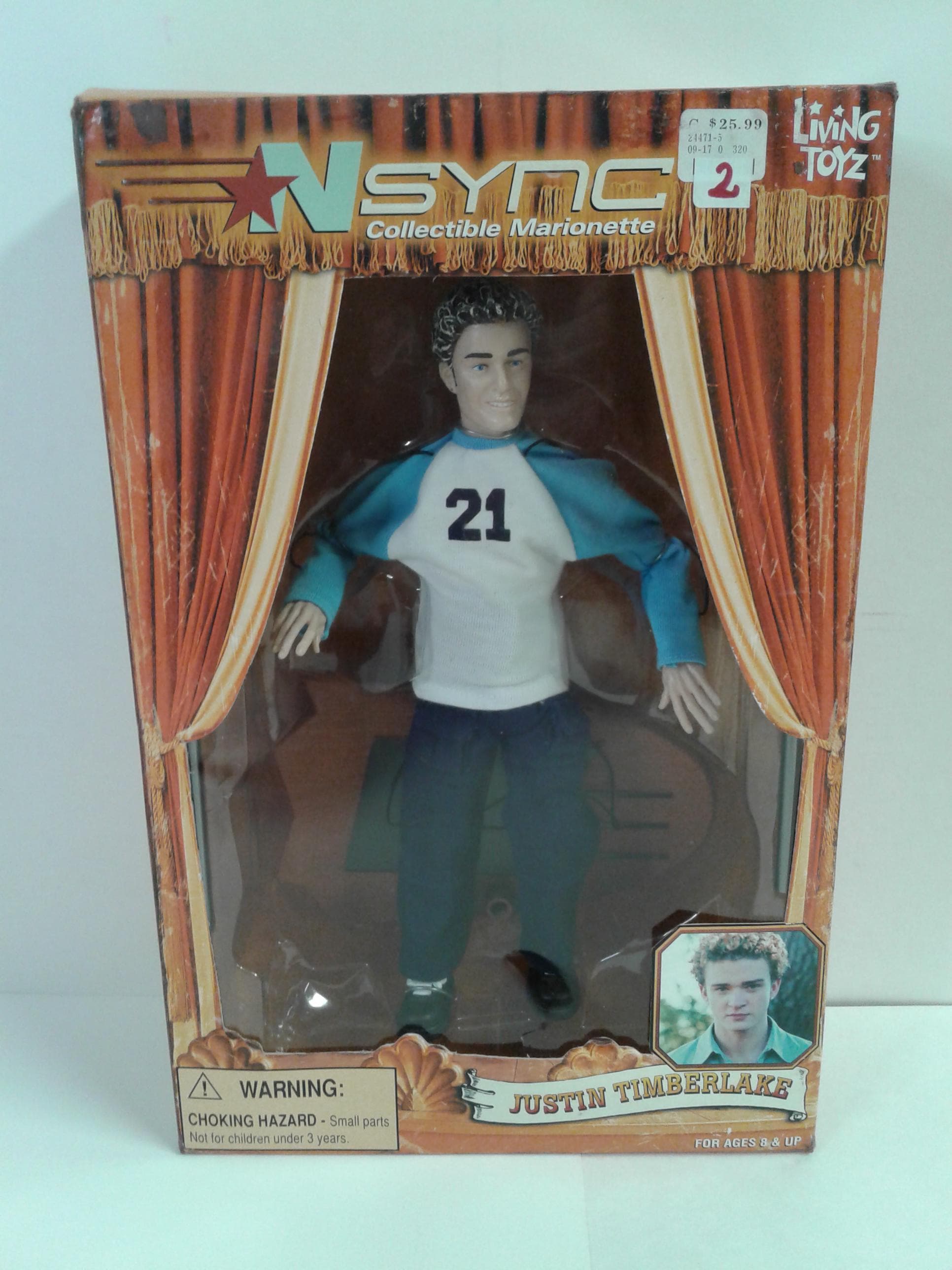 You Choose! Living Toyz 2000 Nsync Collectible Marionette JC