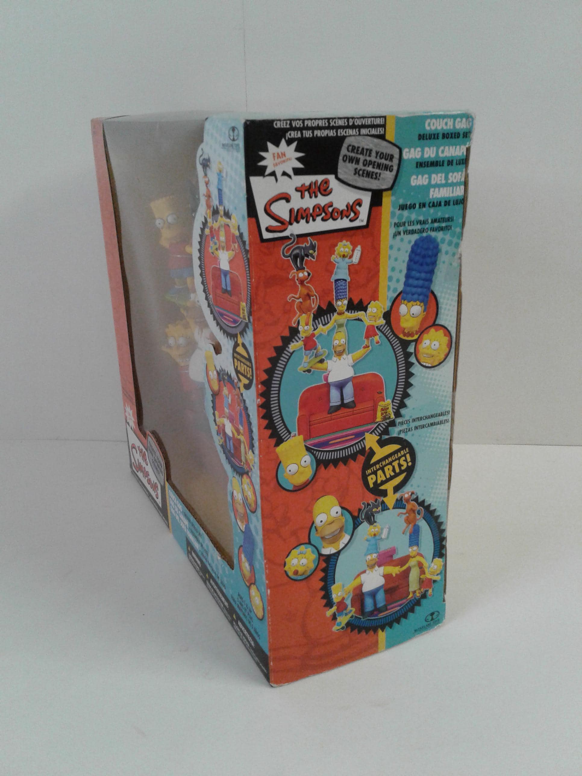 Mcfarlane the Simpsons Deluxe Boxed Set Family Couch Gag Action