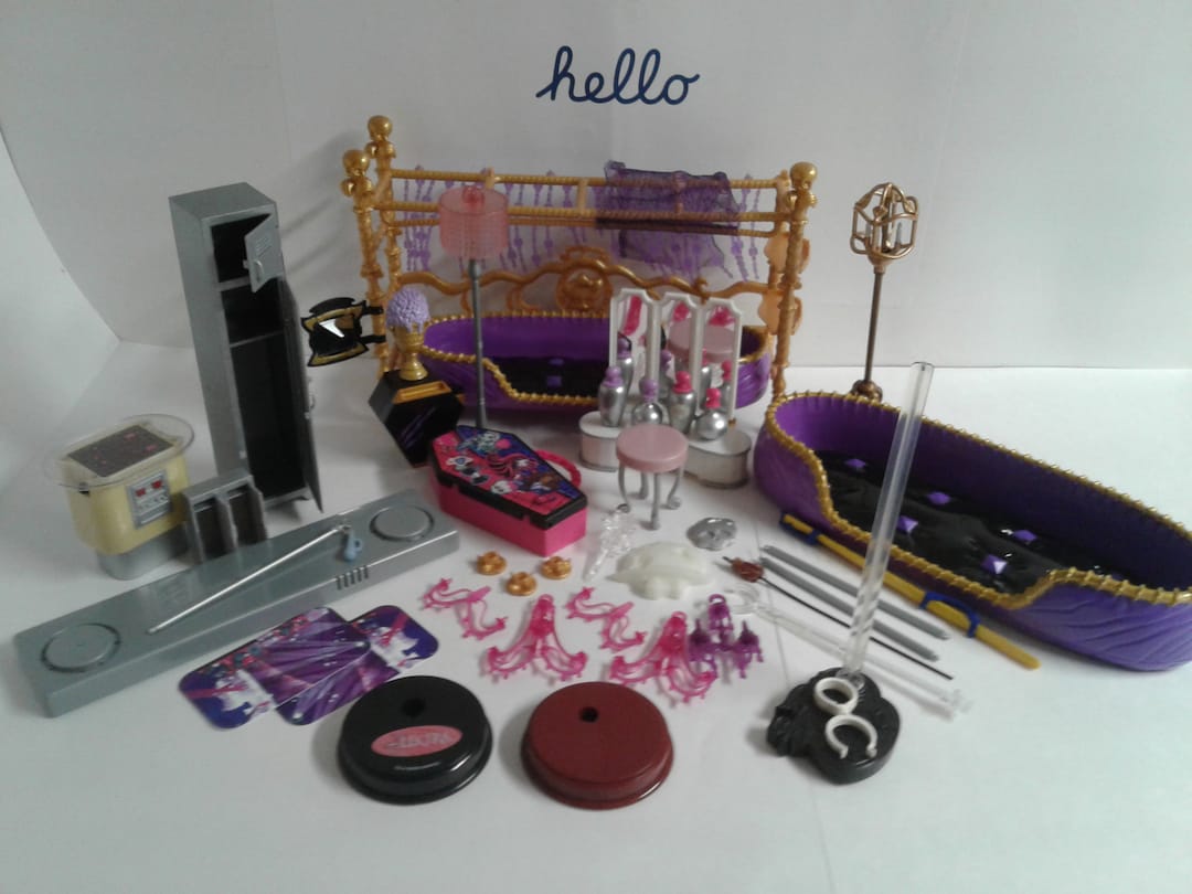 Lot of Monster High Doll Furniture and Accessories 1 Etsy