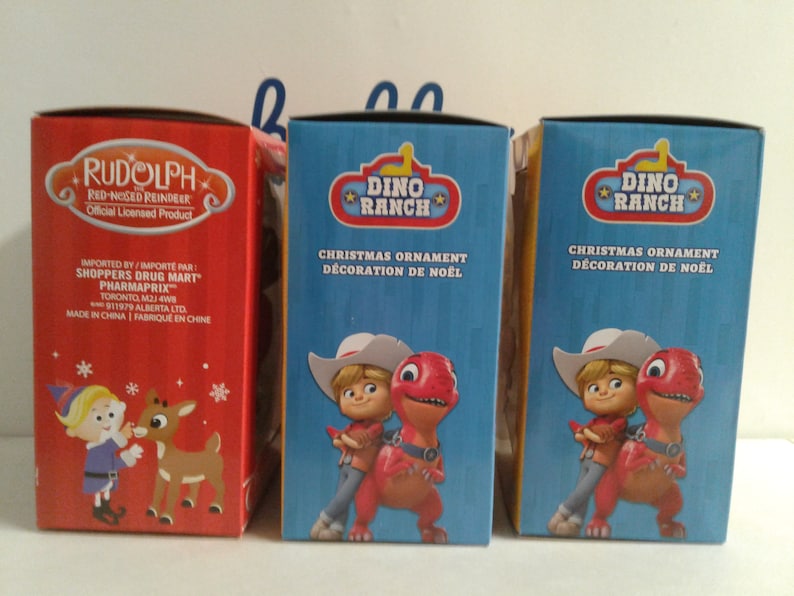 Lot of 4 RUDOLPH and DINO RANCH Christmas Ornament - Etsy