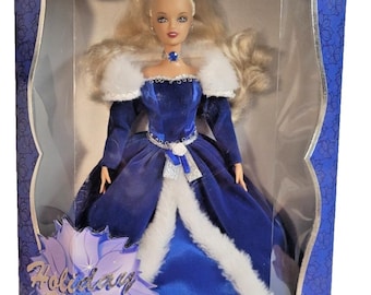 Holiday Magic Barbie Style Blue Dress Collectible Doll Jakks Pacific 2001