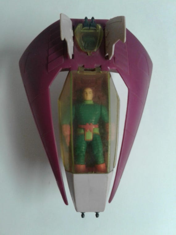 Vintage Lex Soar 7 Super Powers Action Figure & Vehicle - Kenner