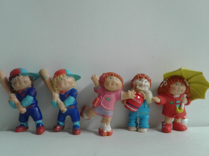 Cabbage Patch Kids Lot of 5 Small PVC Figures Vintage 1984 OAA Inc. (7 ...