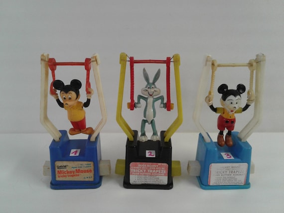 You Choose! Mickey Mouse OR Bugs Bunny Tricky Trapeze Push Button