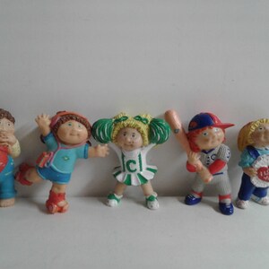 Cabbage Patch Kids Lot Of 5 Small PVC Figures Vintage 1984 OAA Inc. (8)