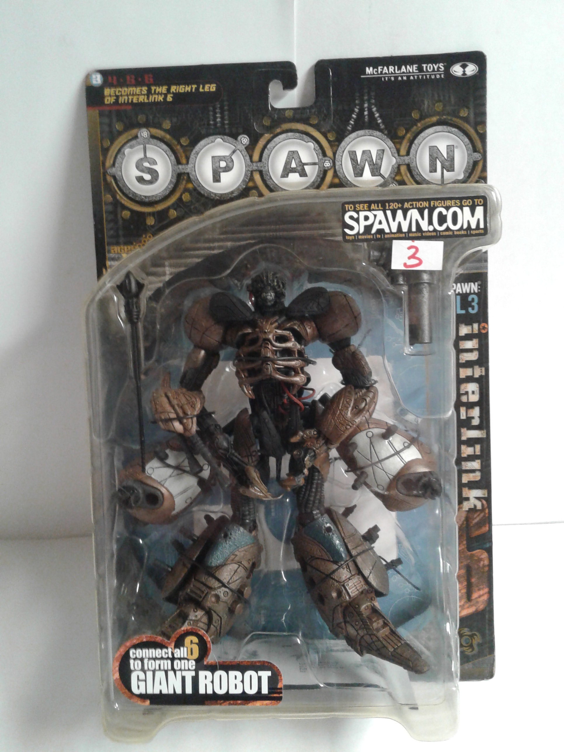 マクファーレントイズ スポーン インターリンクSPAWN GIANT ROBOT Amazon.com: Spawn Series 18 Interlink 6 Right Leg RL3 of