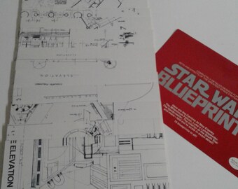 Star Wars Blueprints Vintage 1977 Complete Set of 15 - Etsy