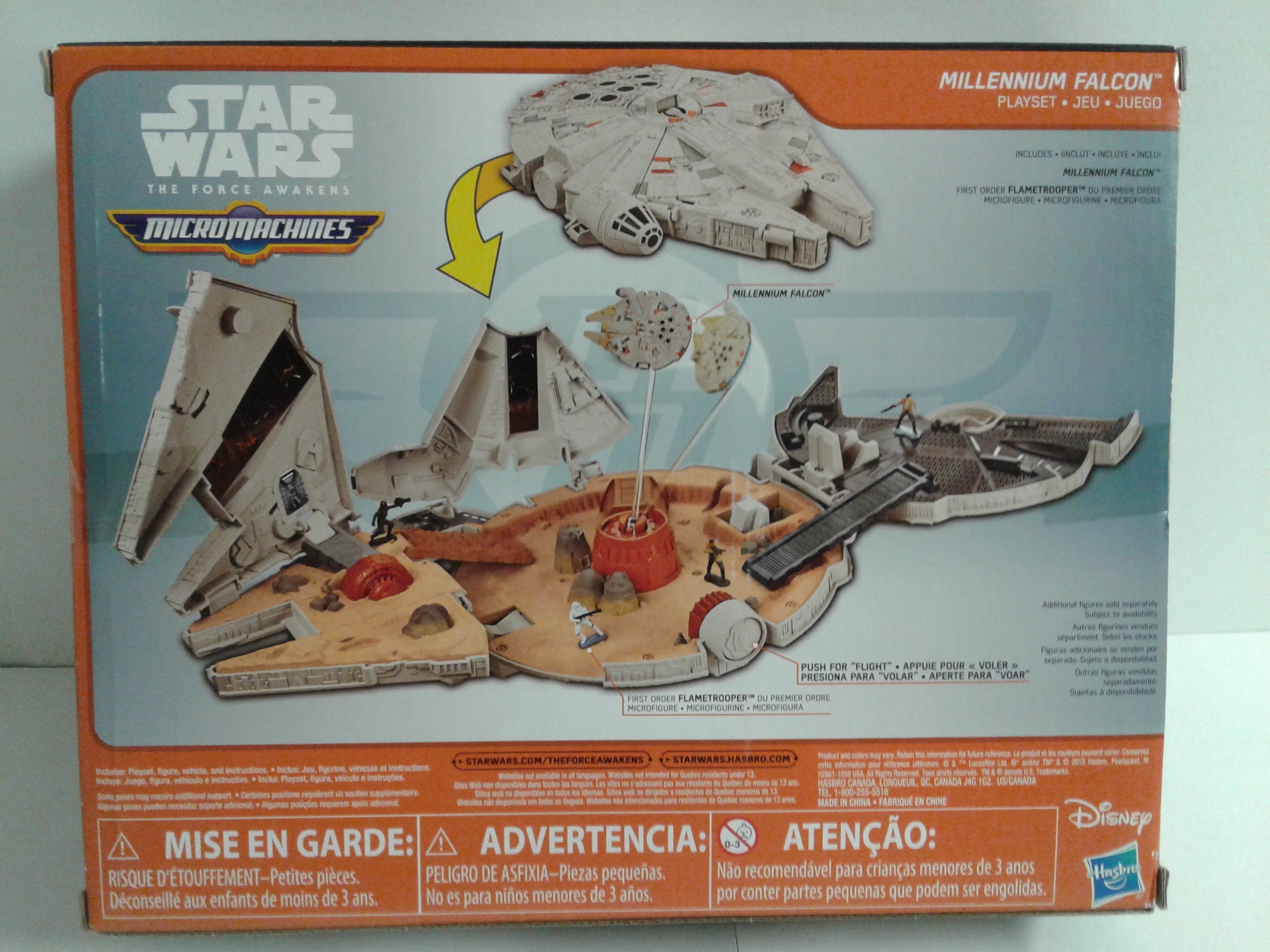 Star Wars Millenium Falcon Micro Machines Playset B3533 Hasbro