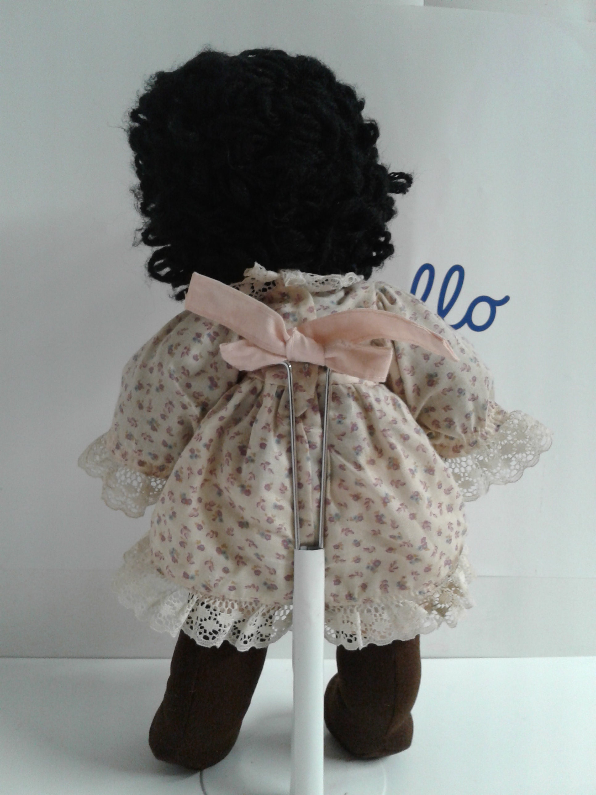 ANCIENNE POUPEE CHIFFON Tete Et Bras Plastique Suce Pouce Annee 50 EUR