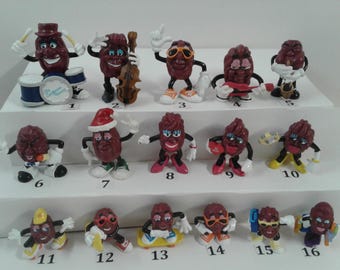 You Choose! California Raisin PVC Figures, Vintage Applause 1980s